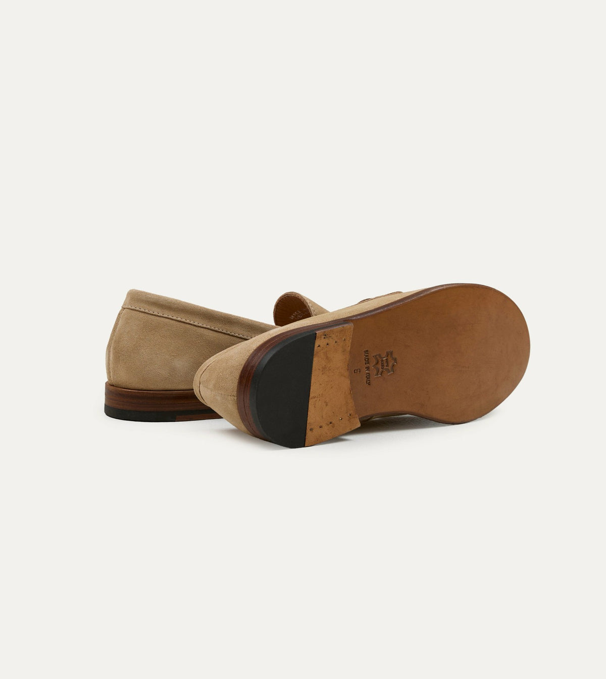 Drake's Sand Suede Henri Summer Loafer