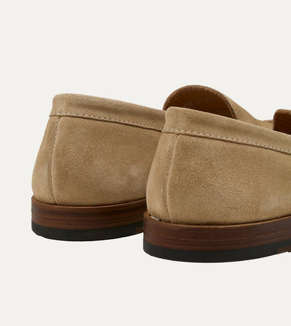 Drake's Sand Suede Henri Summer Loafer