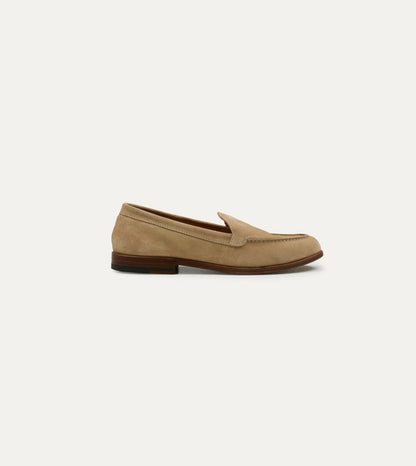 Drake's Sand Suede Henri Summer Loafer