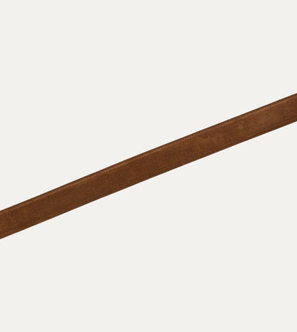 Drake's Light Brown Suede Western Belt