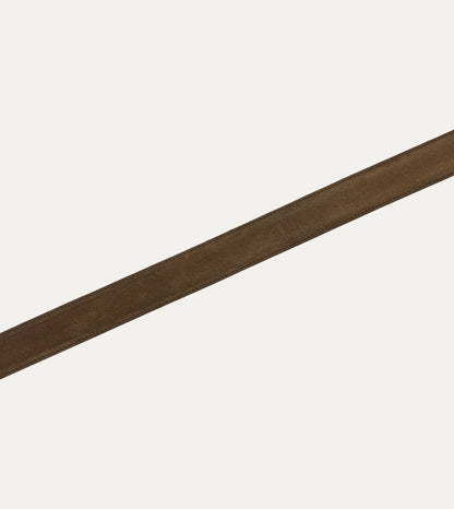 Drake's Dark Brown Suede Western Belt