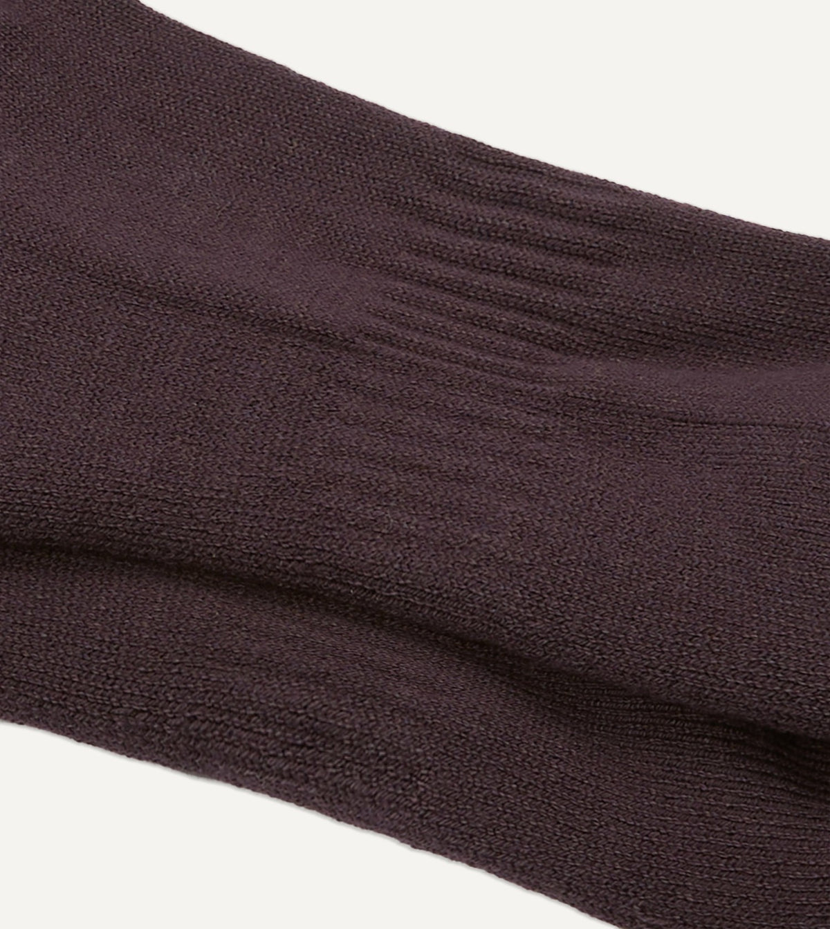 Drake's Dark Purple Cotton Sports Socks