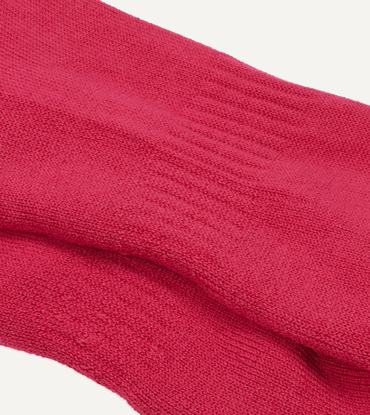 Drake's Pink Cotton Sports Socks