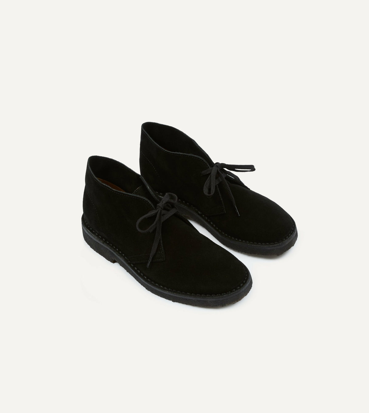 Drake's Clifford Desert Boot Black Suede