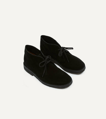 Drake's Clifford Desert Boot Black Suede