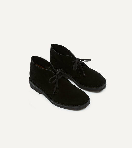 Drake's Clifford Desert Boot Black Suede