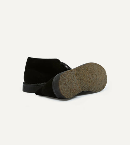Drake's Clifford Desert Boot Black Suede