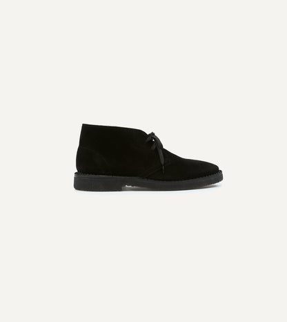 Drake's Clifford Desert Boot Black Suede
