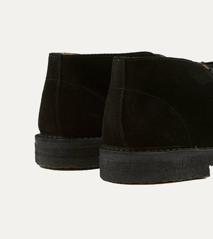 Drake's Crosby Moc-Toe Chukka Boot Black Suede