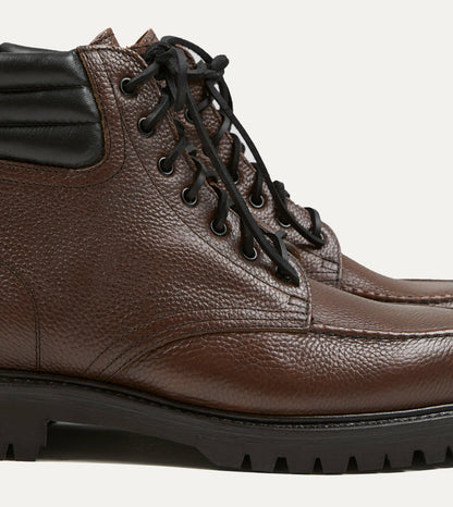 Drake's Yuketen Salvia Brown Leather Boots