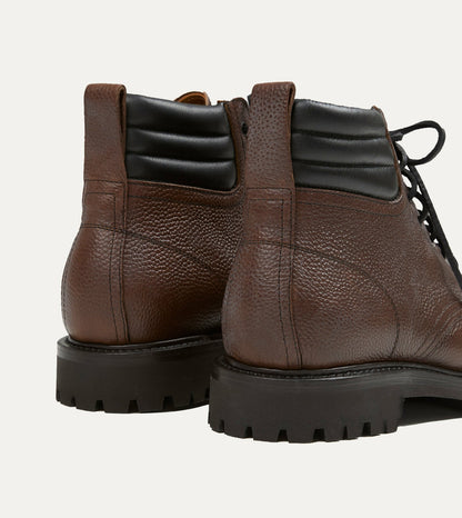 Drake's Yuketen Salvia Brown Leather Boots