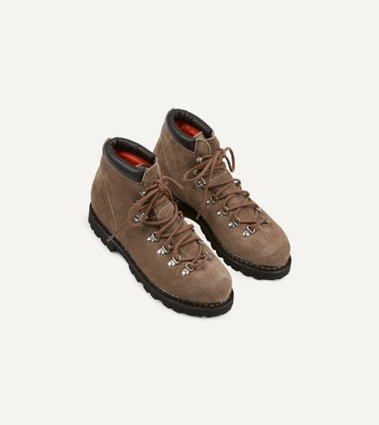Drake's Paraboot Avoriaz Velours Graphite Suede Hiking Boot
