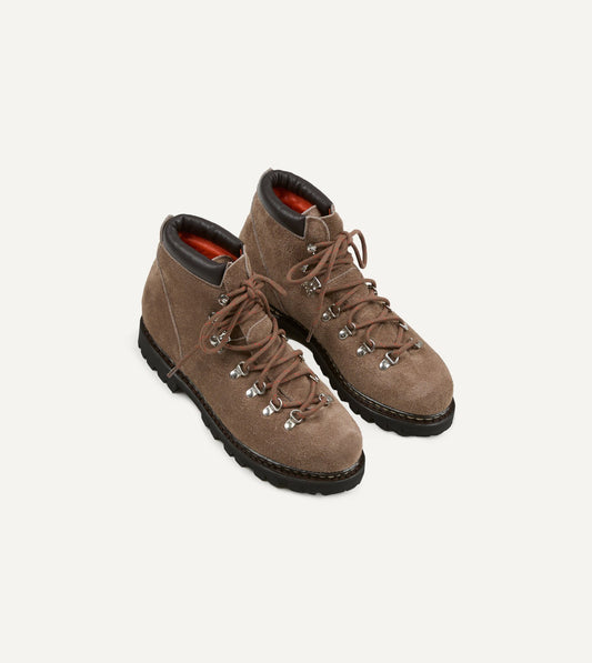 Drake's Paraboot Avoriaz Velours Graphite Suede Hiking Boot