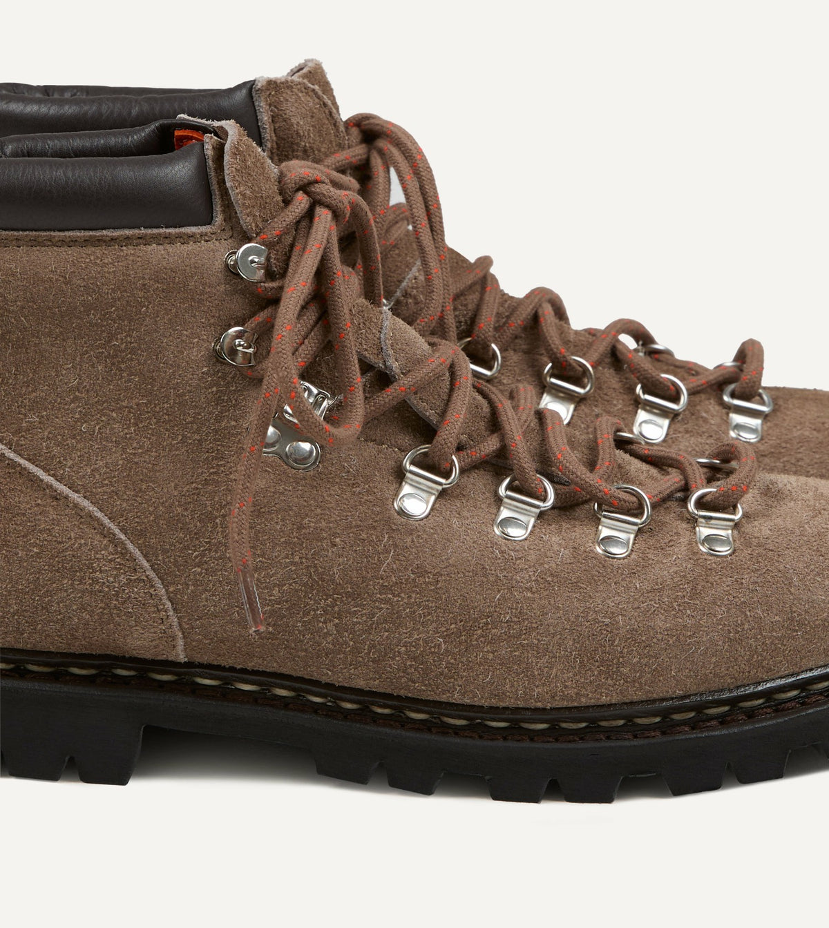 Drake's Paraboot Avoriaz Velours Graphite Suede Hiking Boot
