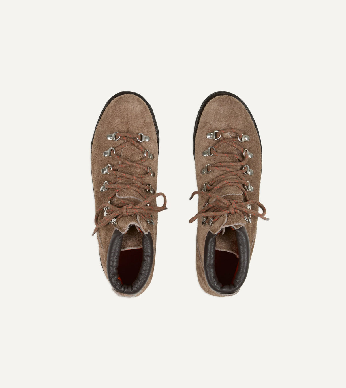 Drake's Paraboot Avoriaz Velours Graphite Suede Hiking Boot
