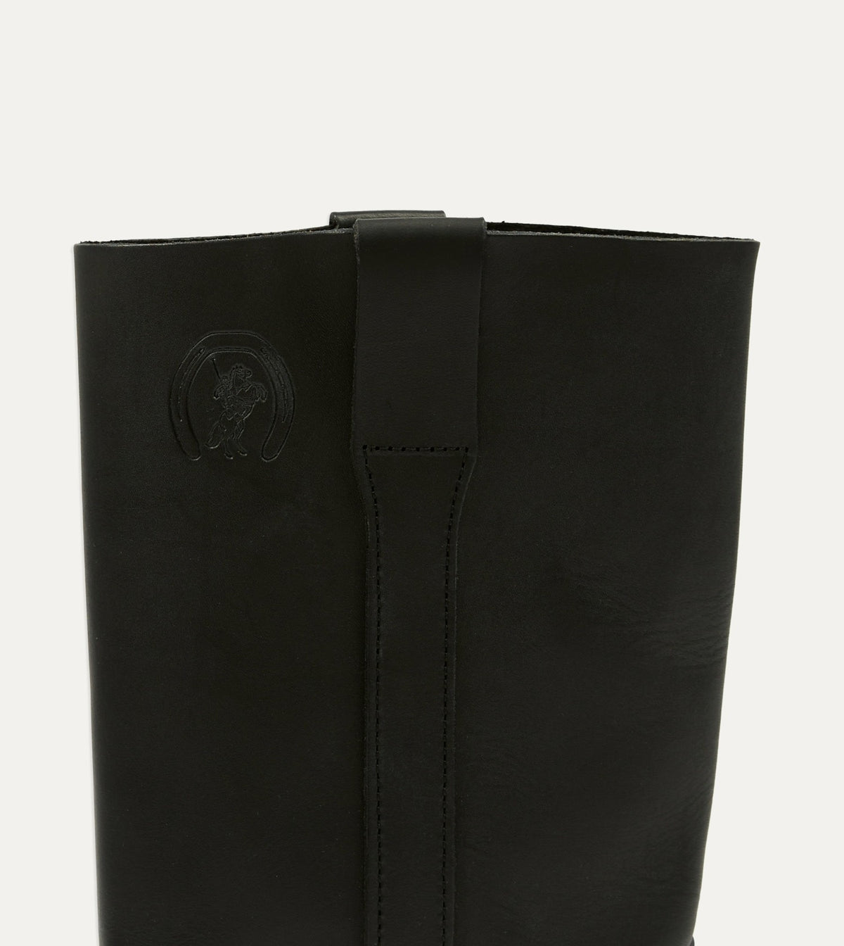 Drake's La Botte Gardiane Camarguaise Black Leather Boots