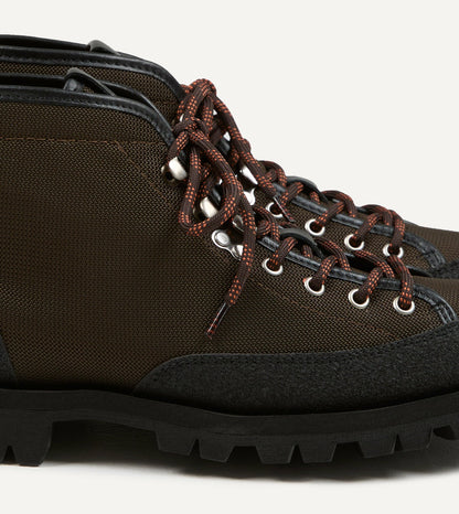 Drake's Paraboot Yosemite Brown Leather Mesh Hiking Boots