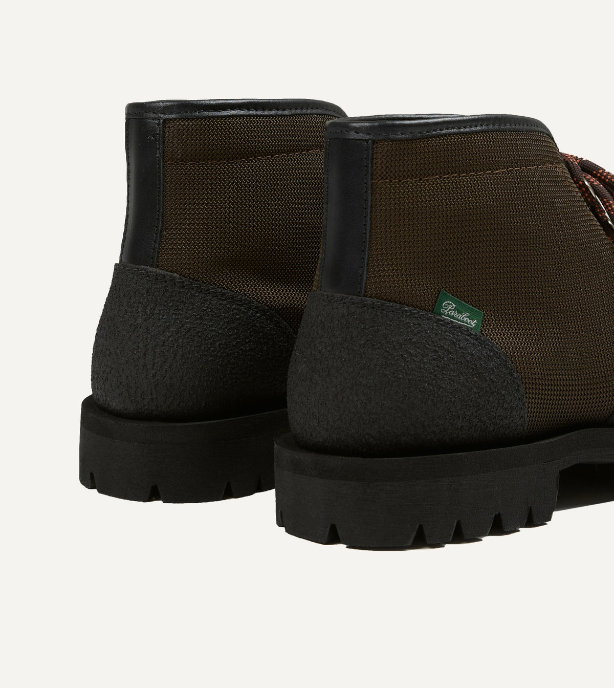 Drake's Paraboot Yosemite Brown Leather Mesh Hiking Boots