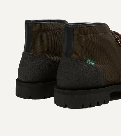 Drake's Paraboot Yosemite Brown Leather Mesh Hiking Boots