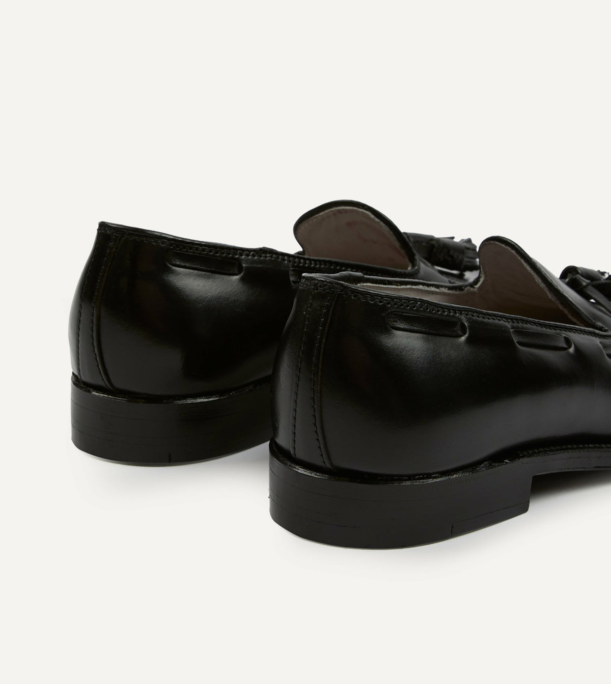 Drake's Alden Black Cordovan Tassel Loafer
