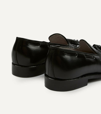 Drake's Alden Black Cordovan Tassel Loafer