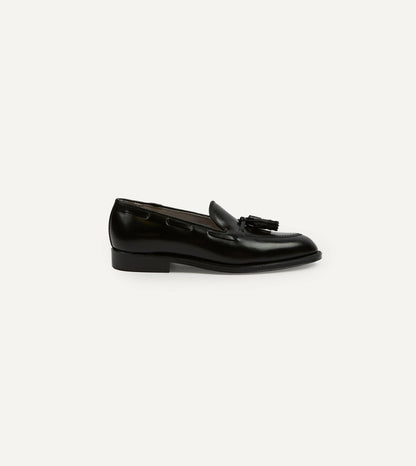 Drake's Alden Black Cordovan Tassel Loafer