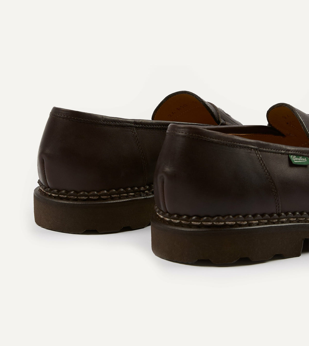 Drake's Paraboot Reims Brown Leather Loafer