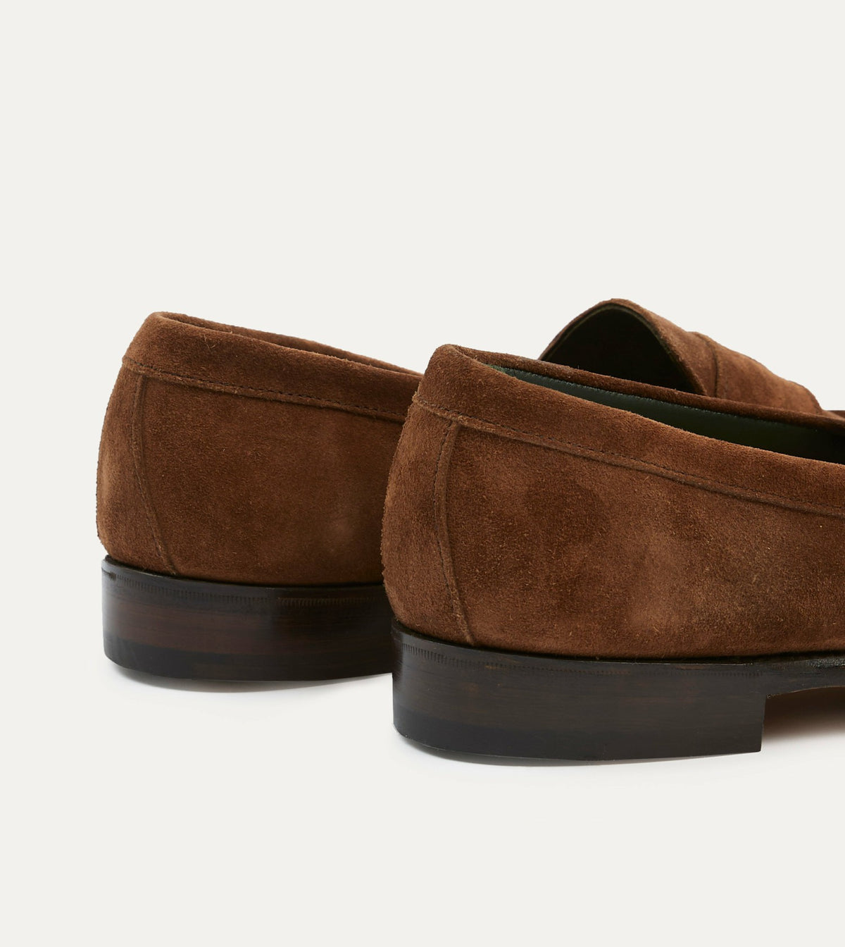 Drake's Snuff Suede Charles Mk II Goodyear Welted Penny Loafer