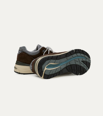 Drake's New Balance 'Elevated Essentials' Brown Alloy Made in UK 991v2 Trainers