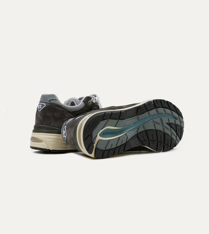 Drake's New Balance 'Elevated Essentials' Alloy Grey and Smoked Pearl Made in UK 991v2 Trainers