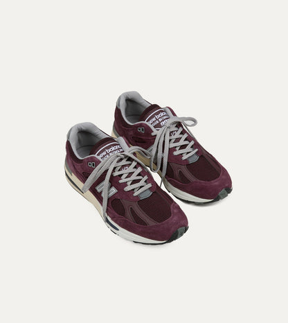 Drake's New Balance Catawba Grape Made in UK 991v2 Trainers