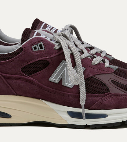 Drake's New Balance Catawba Grape Made in UK 991v2 Trainers