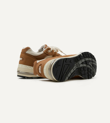 Drake's New Balance 'Luxe Nubuck' Chipmunk and Birch Made in UK 991v1 Trainers