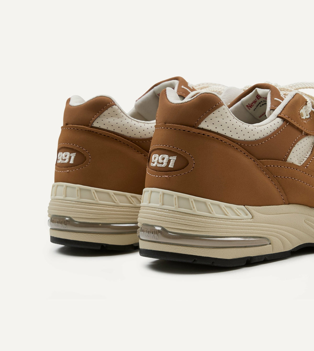 Drake's New Balance 'Luxe Nubuck' Chipmunk and Birch Made in UK 991v1 Trainers