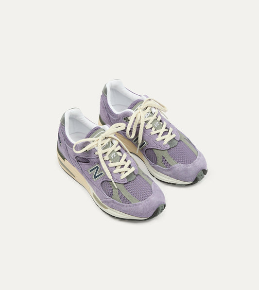 Drake's New Balance Purple Sage 'Grounded Pastels' Made in UK 991v2 Trainers