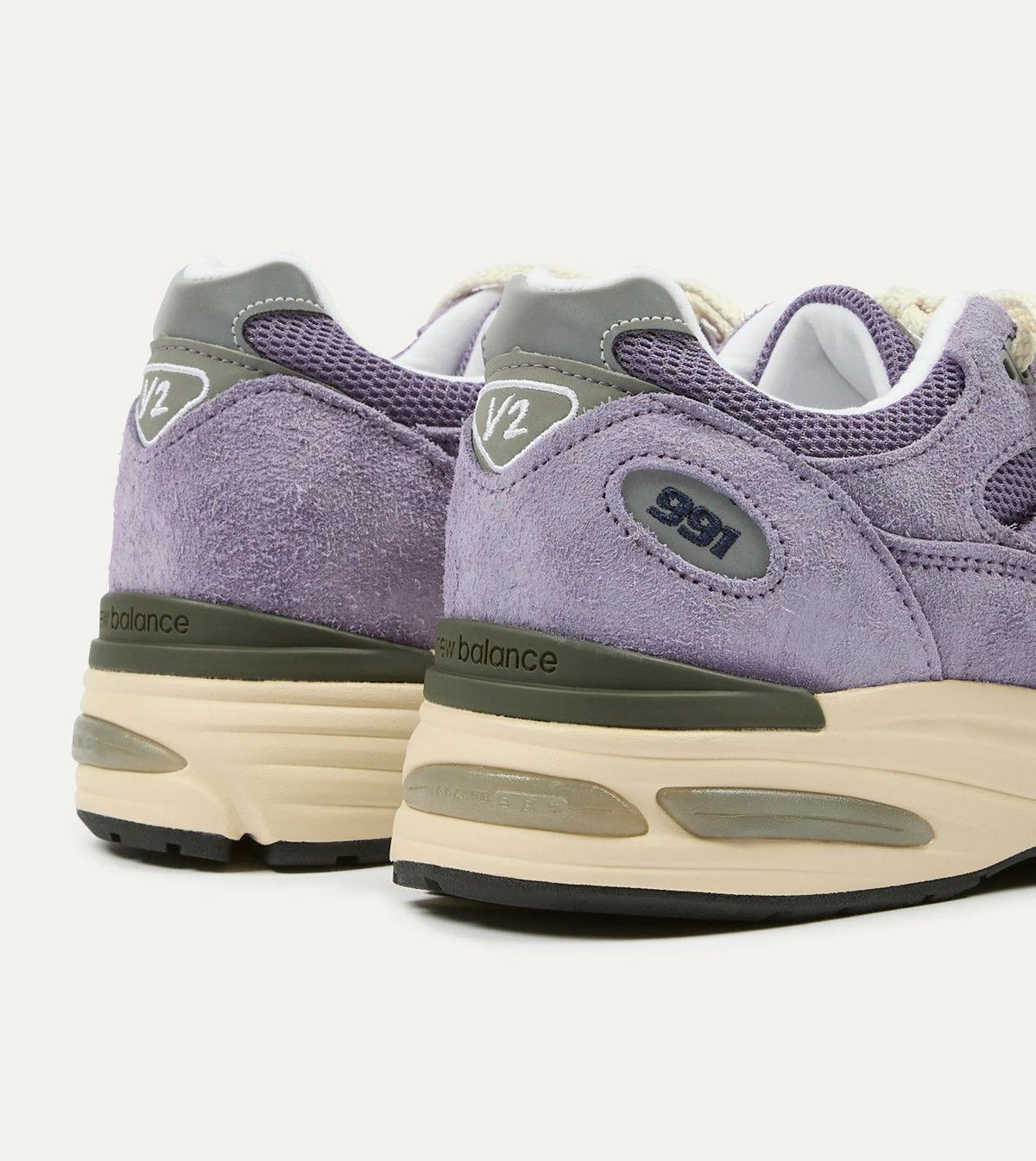 Drake's New Balance Purple Sage 'Grounded Pastels' Made in UK 991v2 Trainers