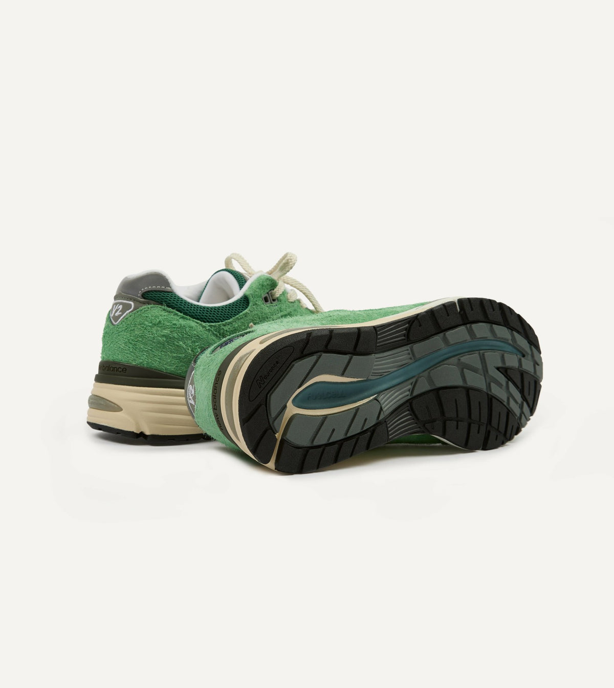 Drake's New Balance Green 'Grounded Pastels' Made in UK 991v2 Trainers