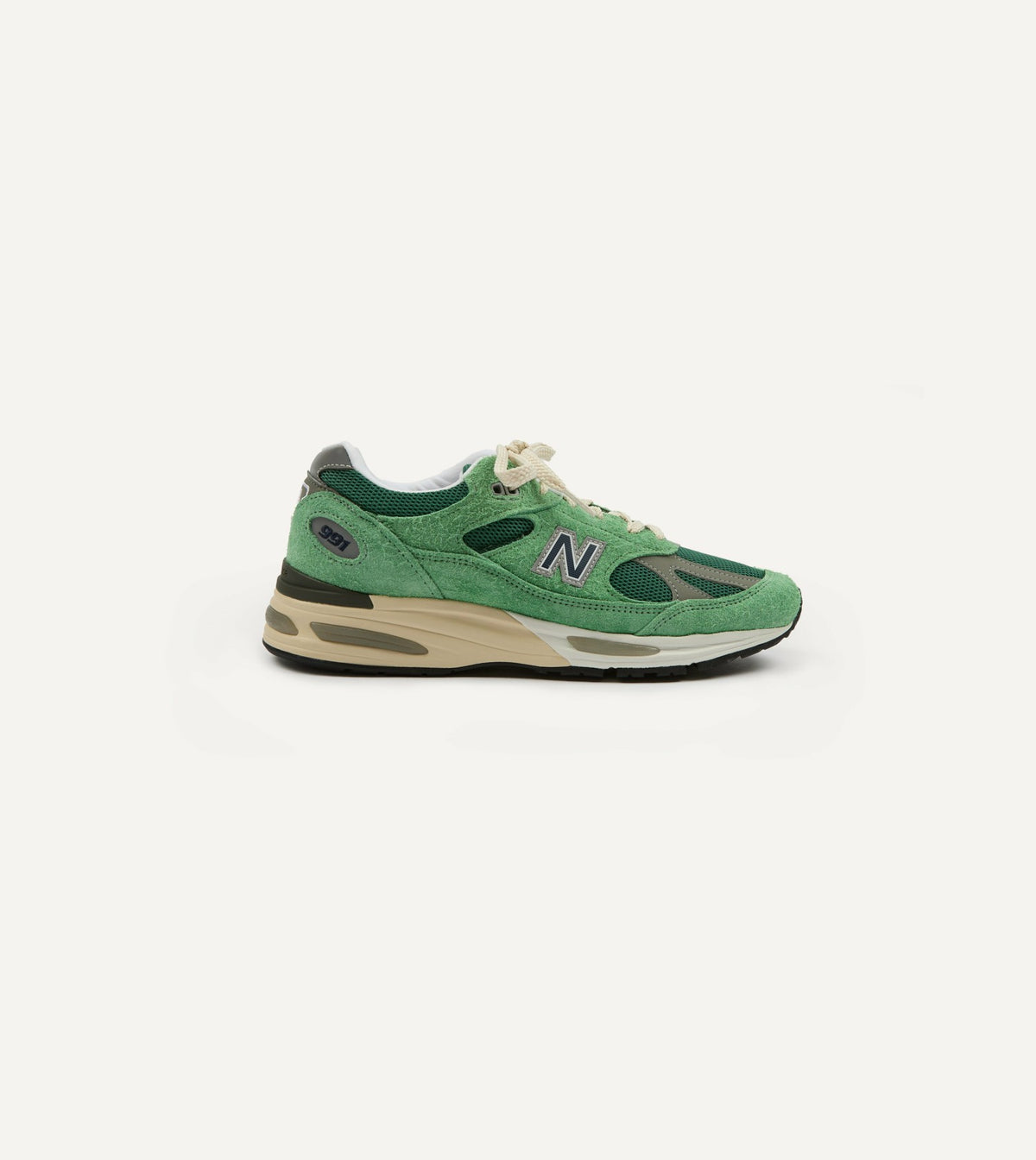 Drake's New Balance Green 'Grounded Pastels' Made in UK 991v2 Trainers
