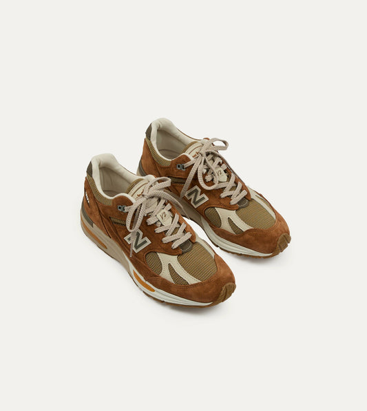 Drake's New Balance ‘Iconic Influences’ Caramel Café Made in UK 991v2 Trainers
