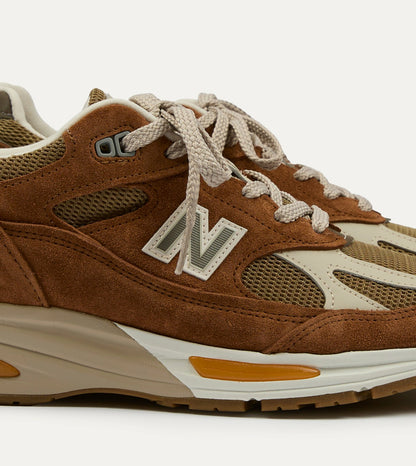 Drake's New Balance ‘Iconic Influences’ Caramel Café Made in UK 991v2 Trainers