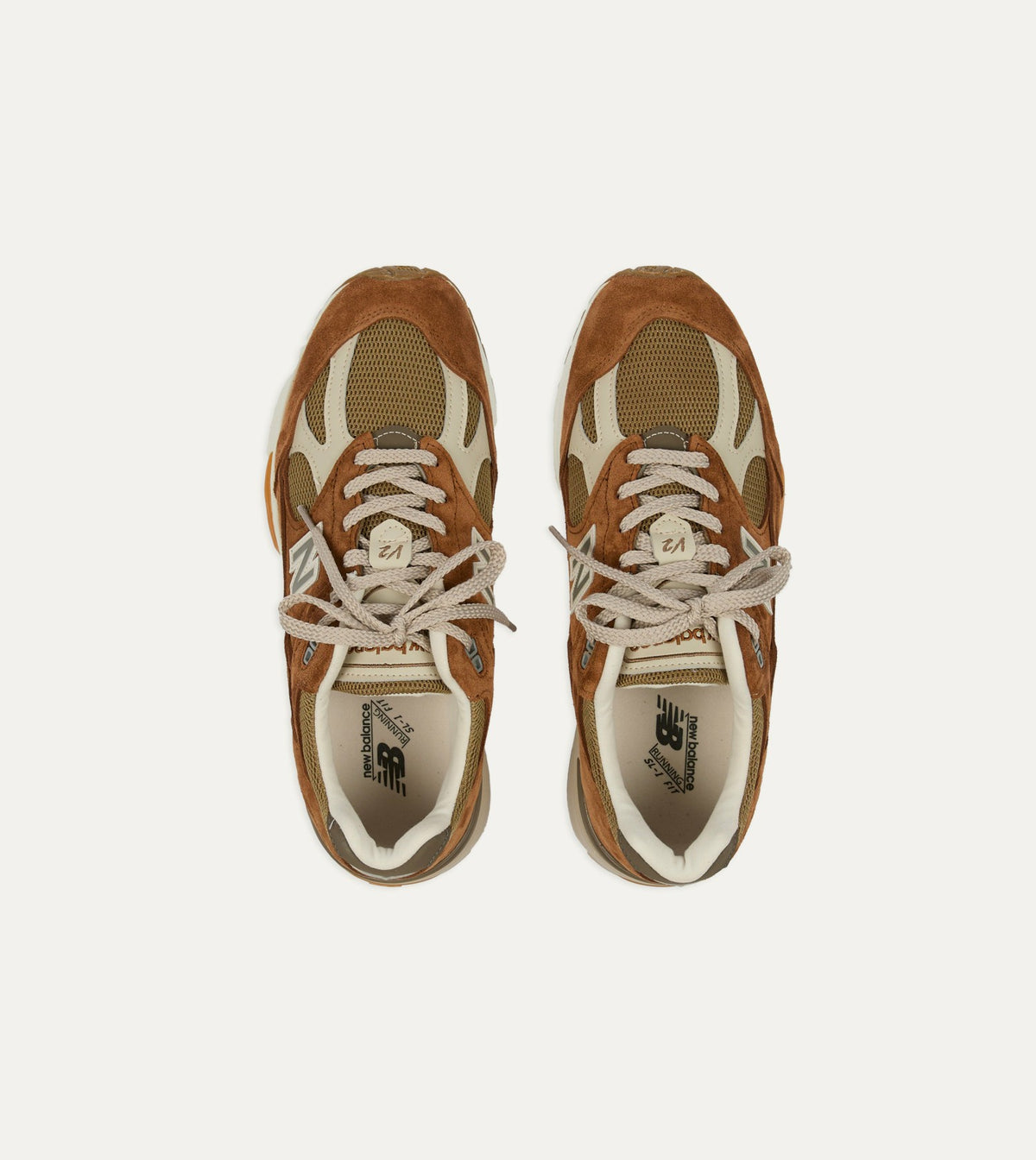 Drake's New Balance ‘Iconic Influences’ Caramel Café Made in UK 991v2 Trainers