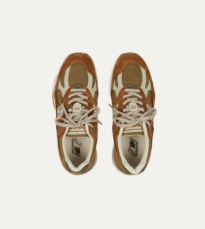 Drake's New Balance ‘Iconic Influences’ Caramel Café Made in UK 991v2 Trainers