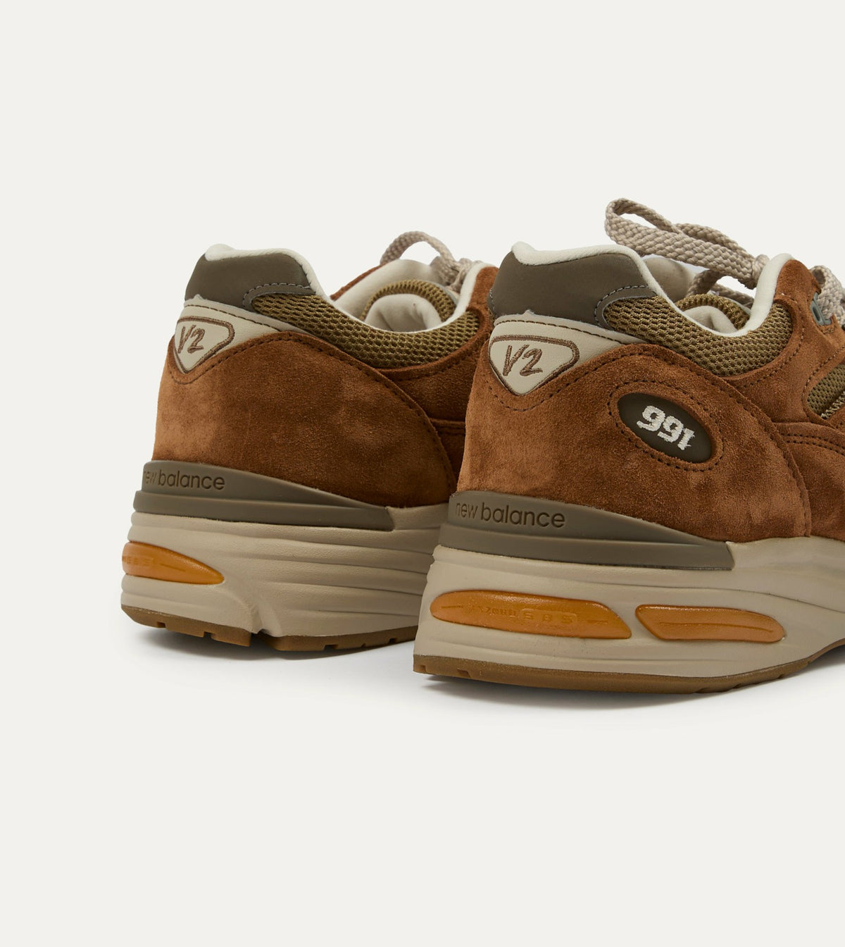 Drake's New Balance ‘Iconic Influences’ Caramel Café Made in UK 991v2 Trainers