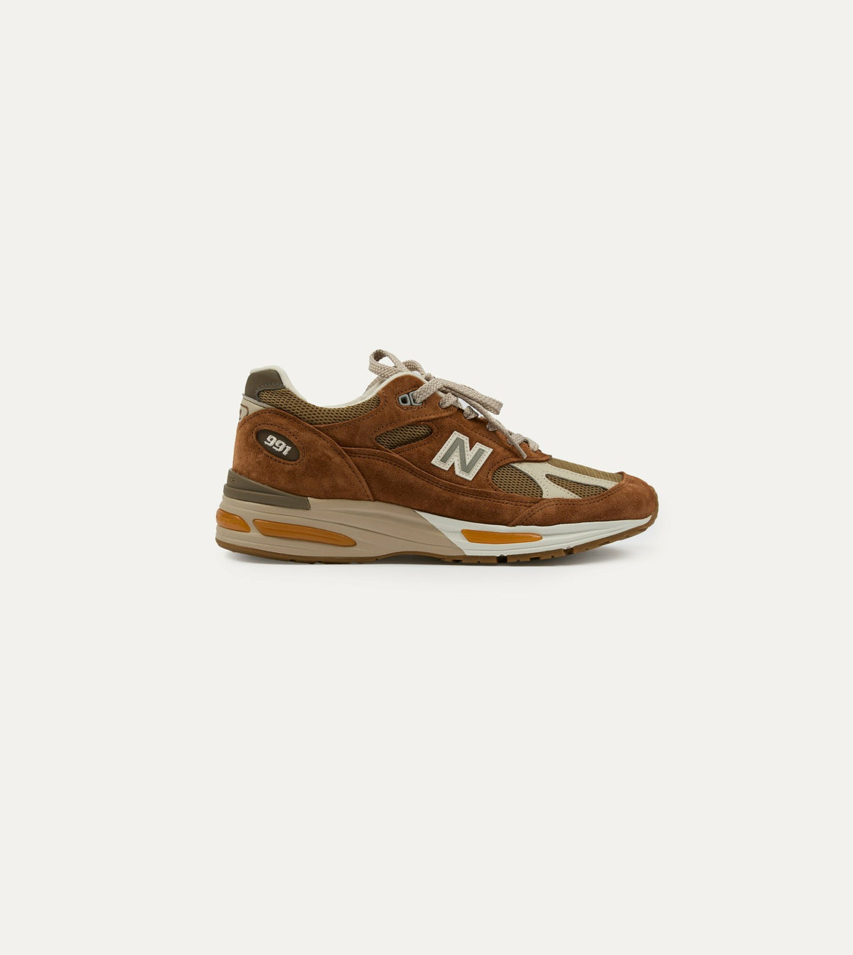 Drake's New Balance ‘Iconic Influences’ Caramel Café Made in UK 991v2 Trainers