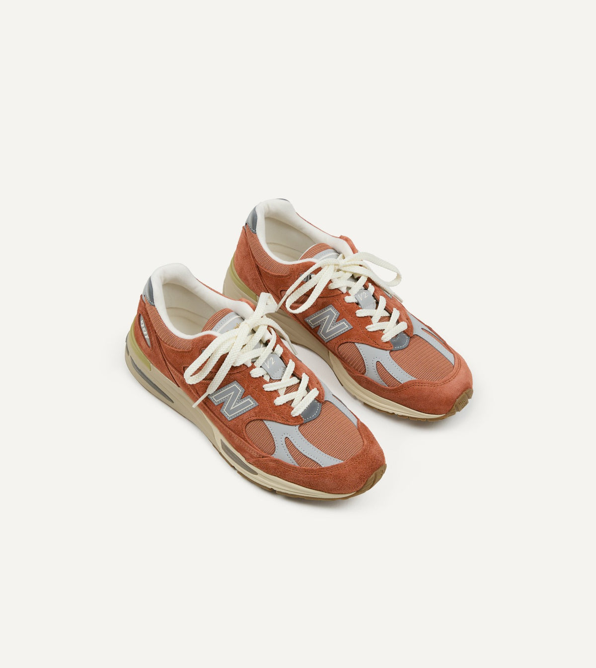 Drake's New Balance 'Vintage Sports’ Clay and Sienna Orange Made in UK 991v2 Trainers