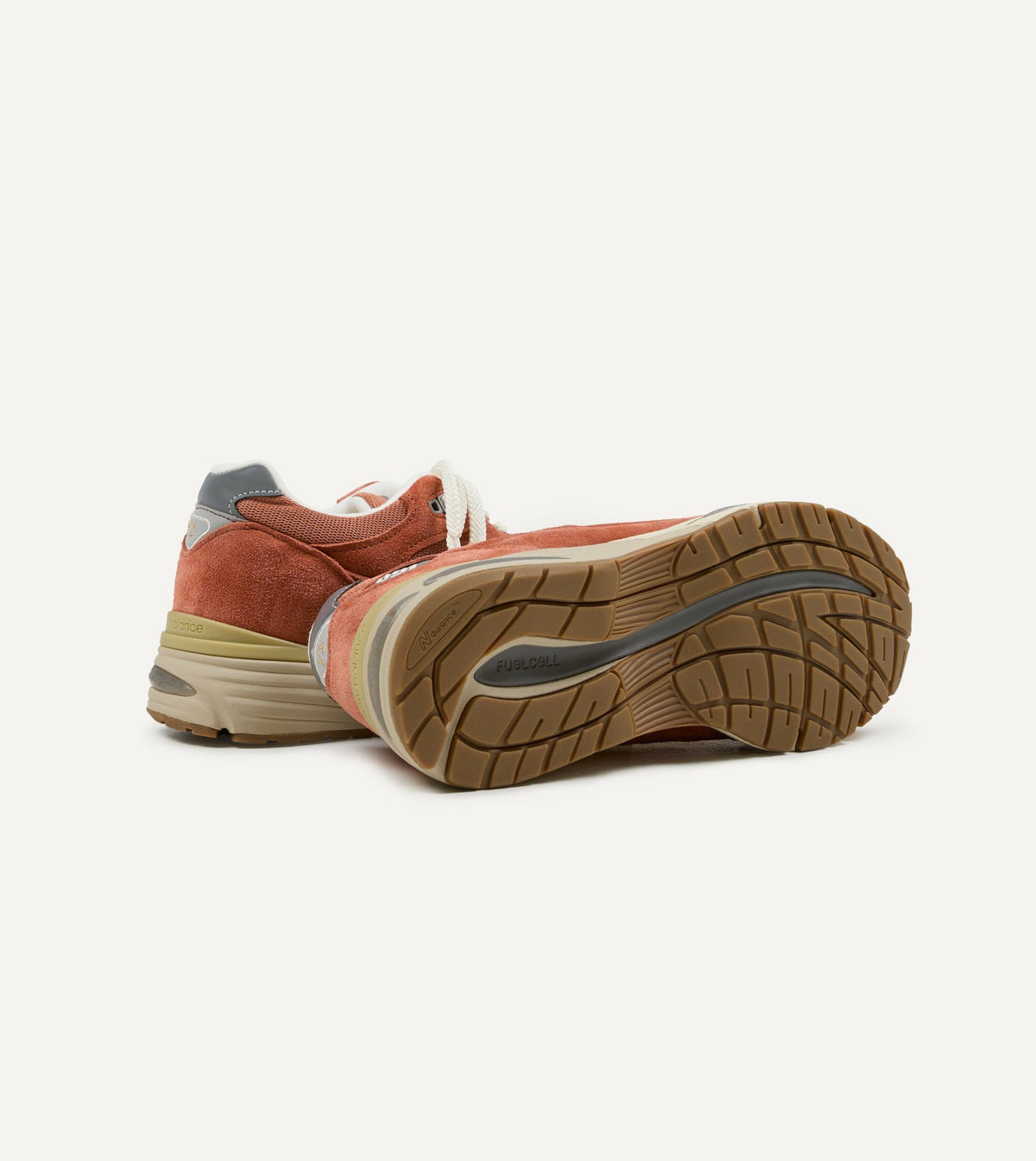 Drake's New Balance 'Vintage Sports’ Clay and Sienna Orange Made in UK 991v2 Trainers