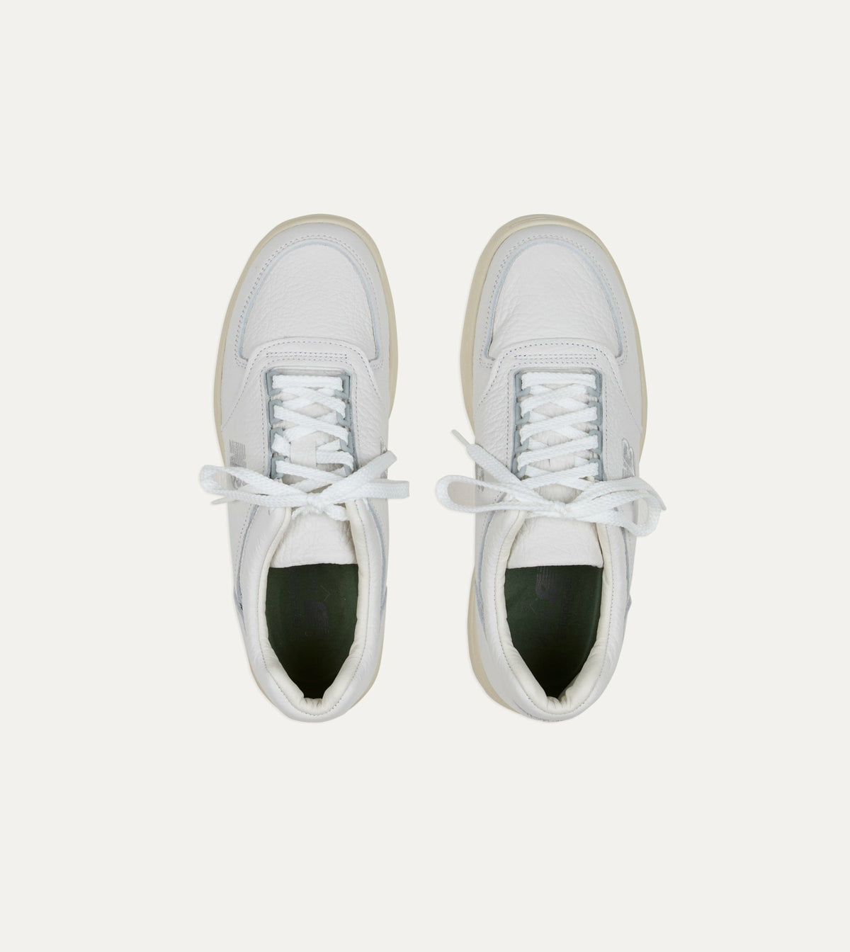 Drake's New Balance White Made in UK Allerdale Trainers