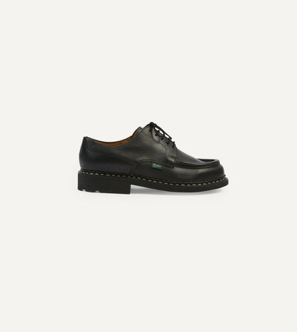 Drake's Paraboot Villandry Noir Calf Leather Derby Shoe