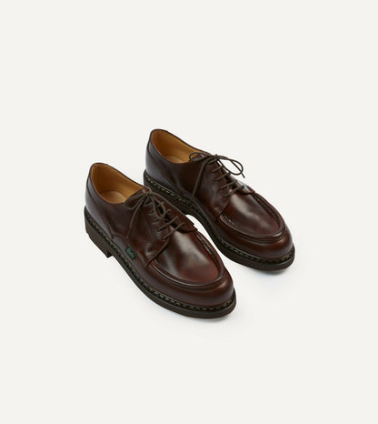 Drake's Paraboot Villandry Brown Calf Leather Derby Shoe