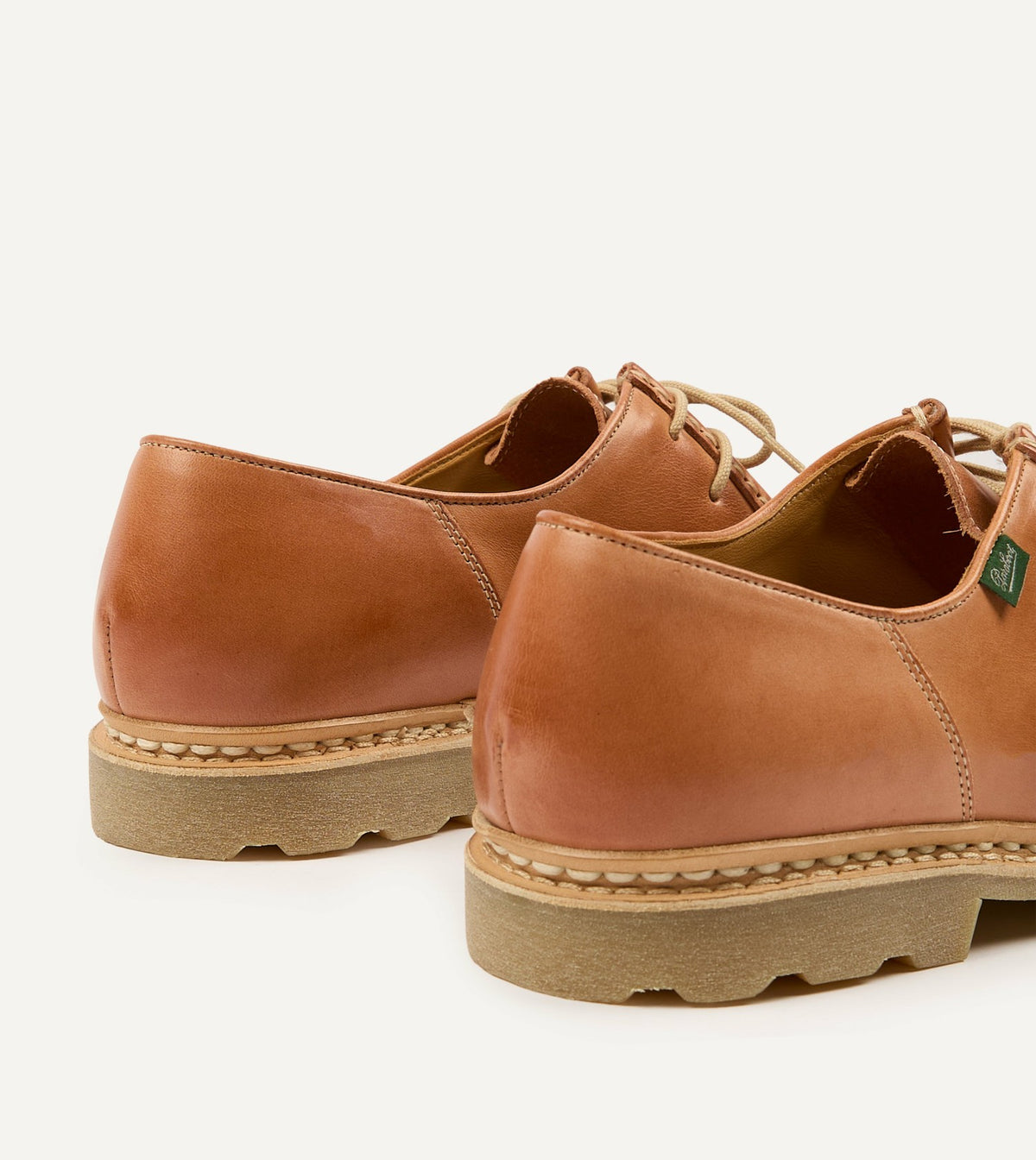 Drake's Paraboot Michael Camel Leather Derby Shoe